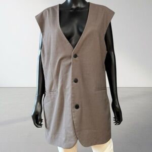ASOS DESIGN Taupe Suit Waistcoat Vest